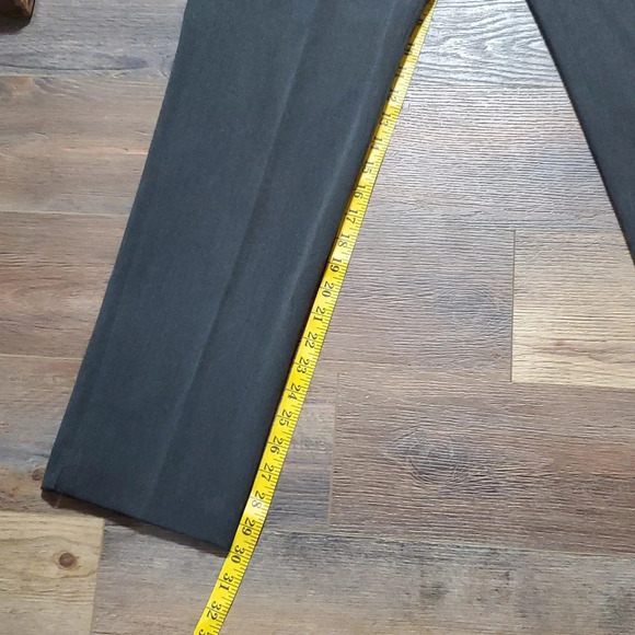 Clothes (real) Saks Fifth Avenue grey trouser slacks flat front - Picture 3 of 9